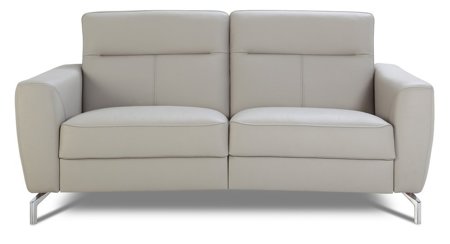 Dwuosobowa sofa Madryt z funkcją relaks w skórze naturalnej standard
