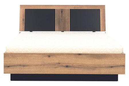 Łóżko Aris 160 ze stelażem metalowym i pojemnikiem na pościel
